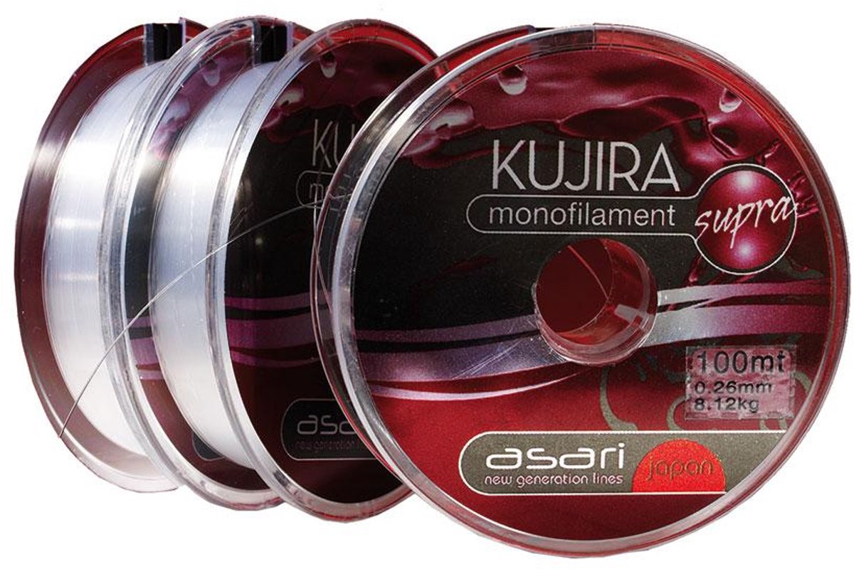 Asari Kujira Supra Monofilament 8x100 M Transparant 0.400 mm
