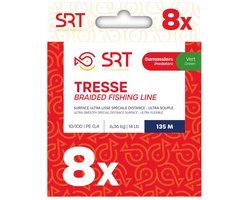 Sert 8x Gevlochten Vislijn 270 M Rood 0.200 mm