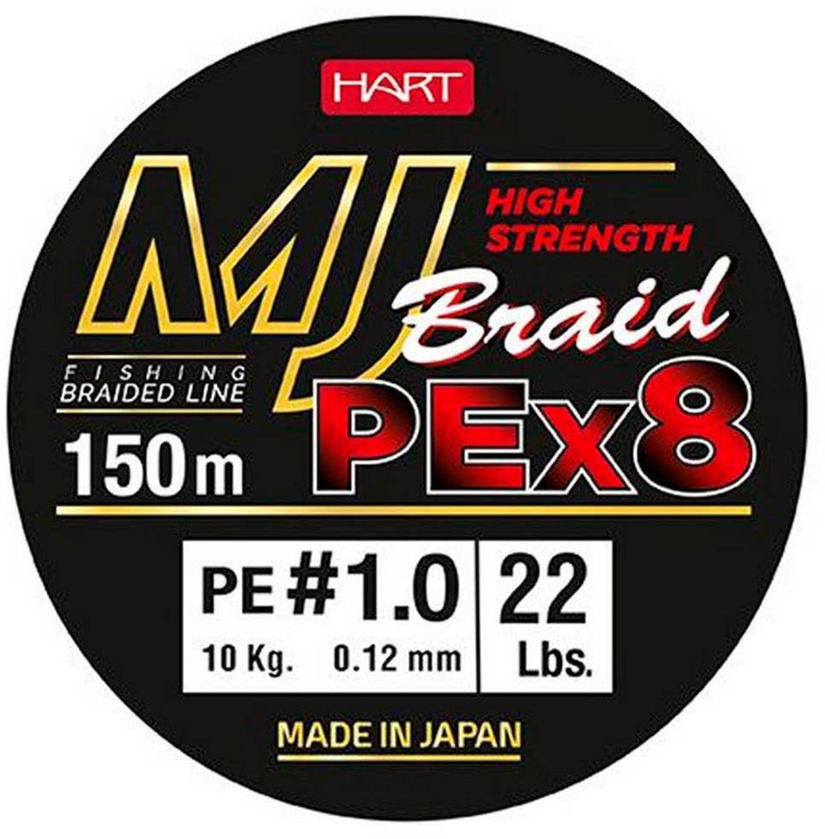 Hart Mj 150 M Gevlochten Vislijn Groen 0.140 mm