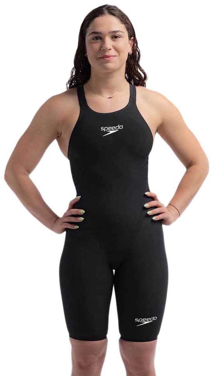 Speedo Fastskin Lzr Pure Valor 2.0 Gesloten Rug Wedstrijdbadpak Zwart UK 24 Vrouw