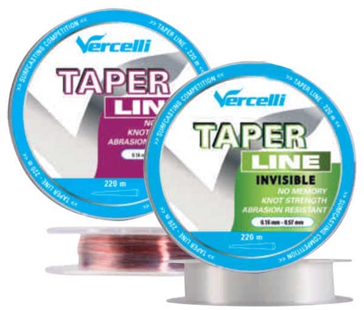 Vercelli Lvt Taps Toelopende Onderlijn 220 M Transparant 0.230-0.570 mm
