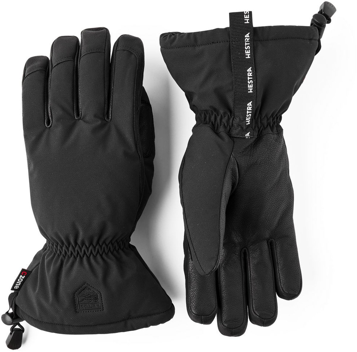 HESTRA MIST 5 FINGER Zwart