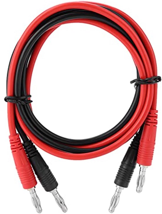 2 stuks multimeter sonde multimeter testkabelset 1000V 20A vergulde sondekabels met alligatortang