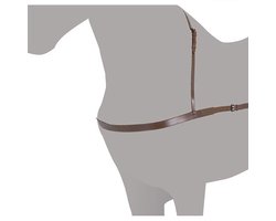 Hispano Hipica Western Racing Harness Borsttuig Bruin Full