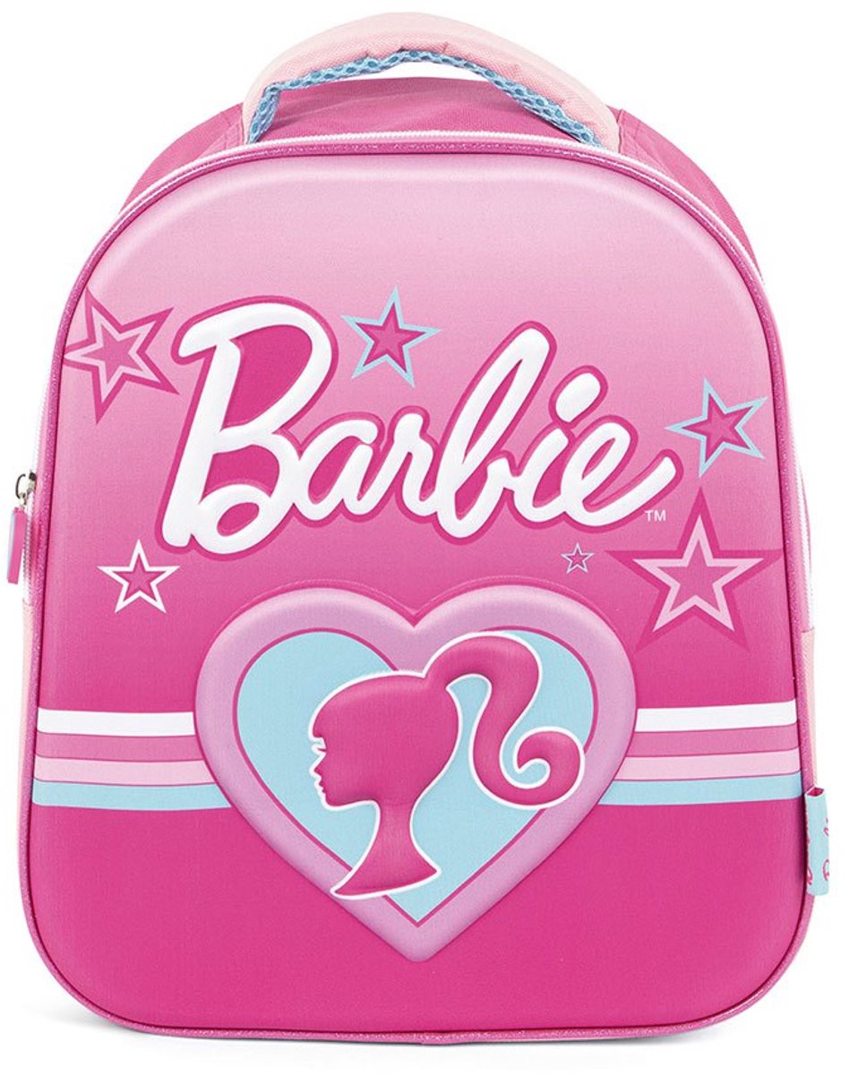 Barbie 3d 26x32x10 Cm Rugzak Roze