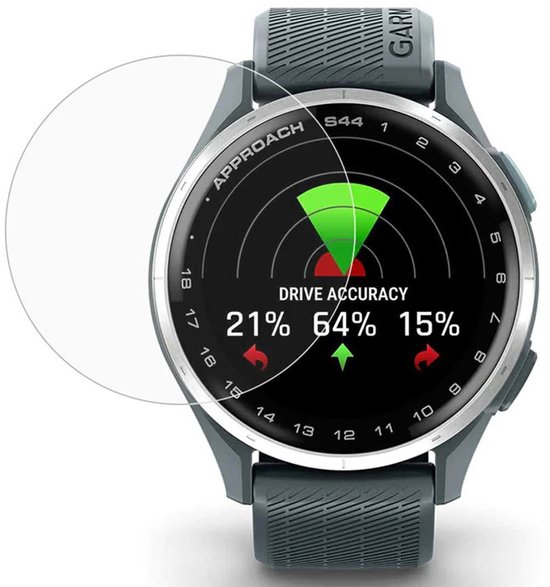 Strap-it Gehard Glazen Screenprotector – Krasbestendige displaybeschermer – heldere en duurzame bescherming – geschikt voor Garmin Approach S44