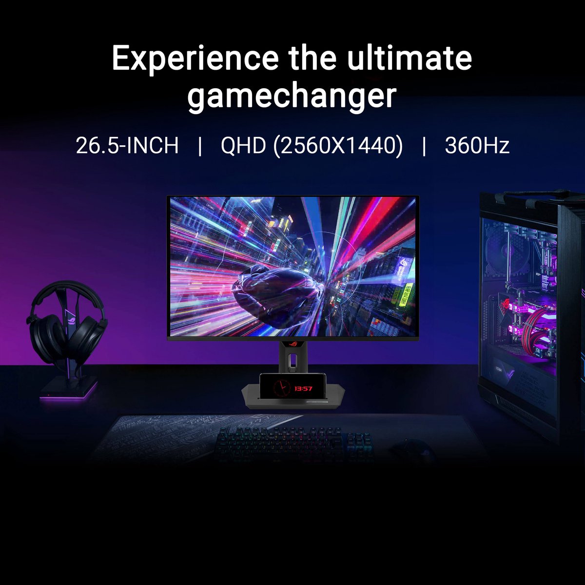 Asus ROG Strix OLED 27 inch - 360Hz QHD Gaming Monitor thumbnail 7