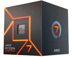 AMD Ryzen 7 7700 Boxed - Desktop processor - CPU - 8 Core - 16 Threads - 3,8GHz-5,3GHz - Socket AM5 - Inclusief koeler met RGB