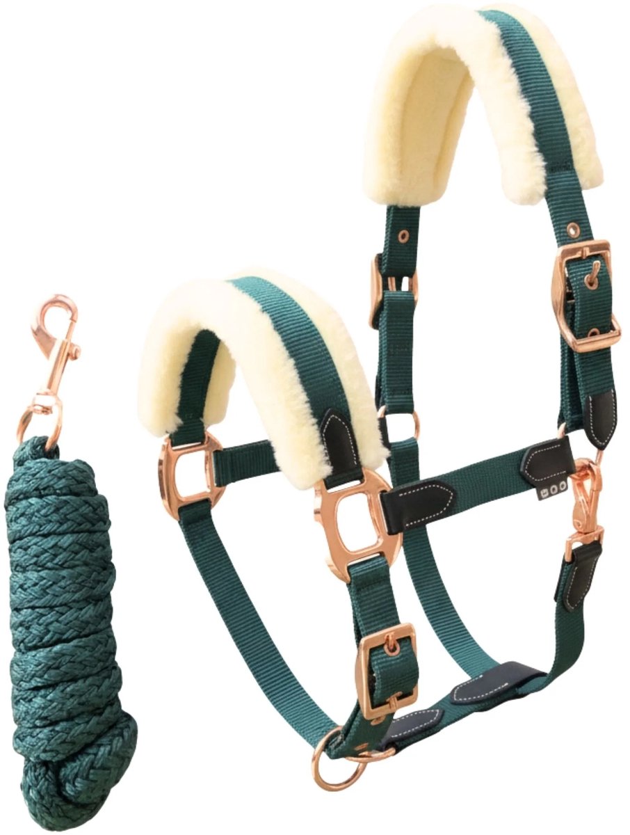Pagony Acapulco Halsterset - Maat: Cob - Groen - Nylon