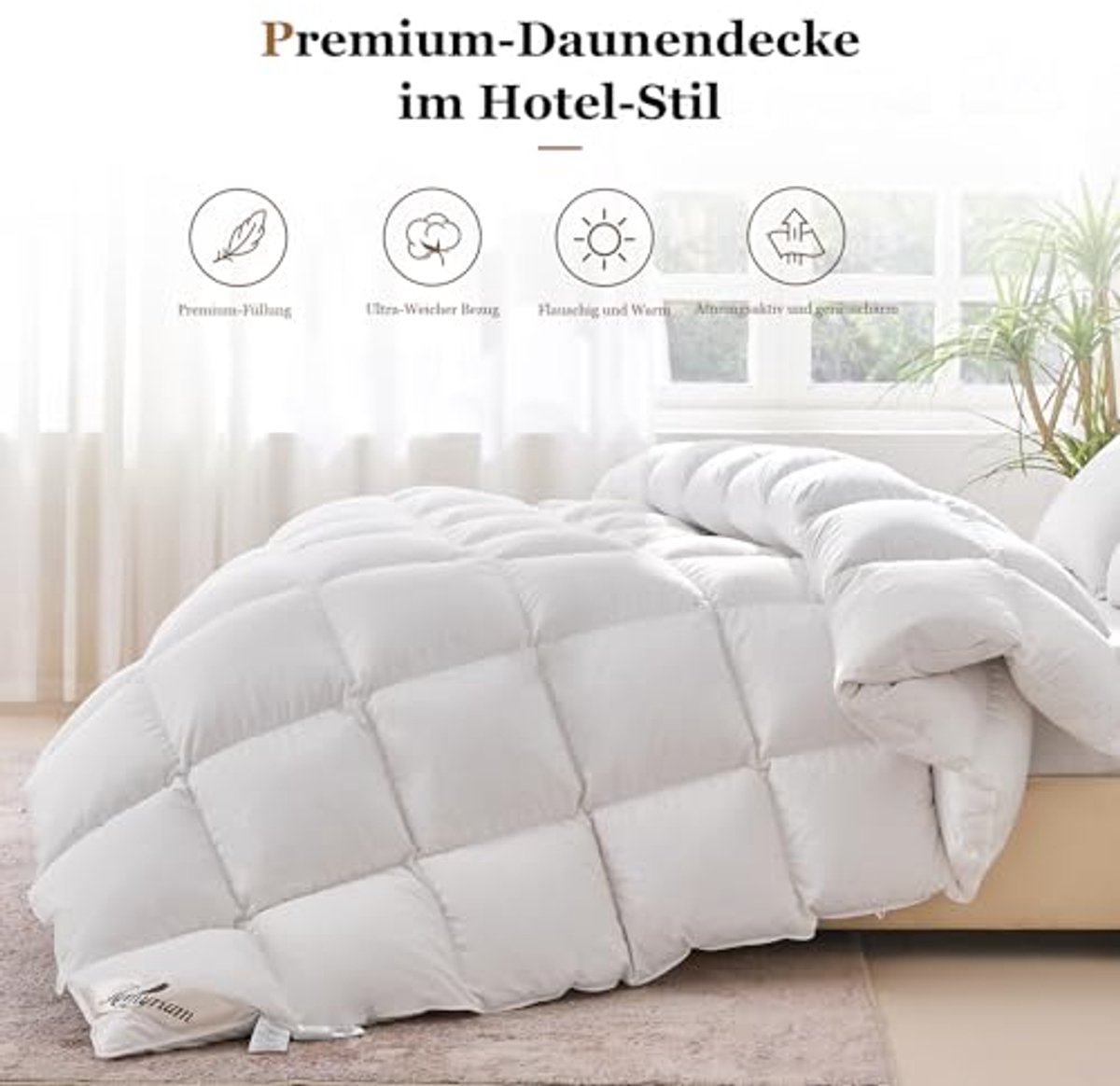 Vierseizoenen dekbed 200 x 220 | Donzen dekbed met Oeko-Tex en RDS-certificering