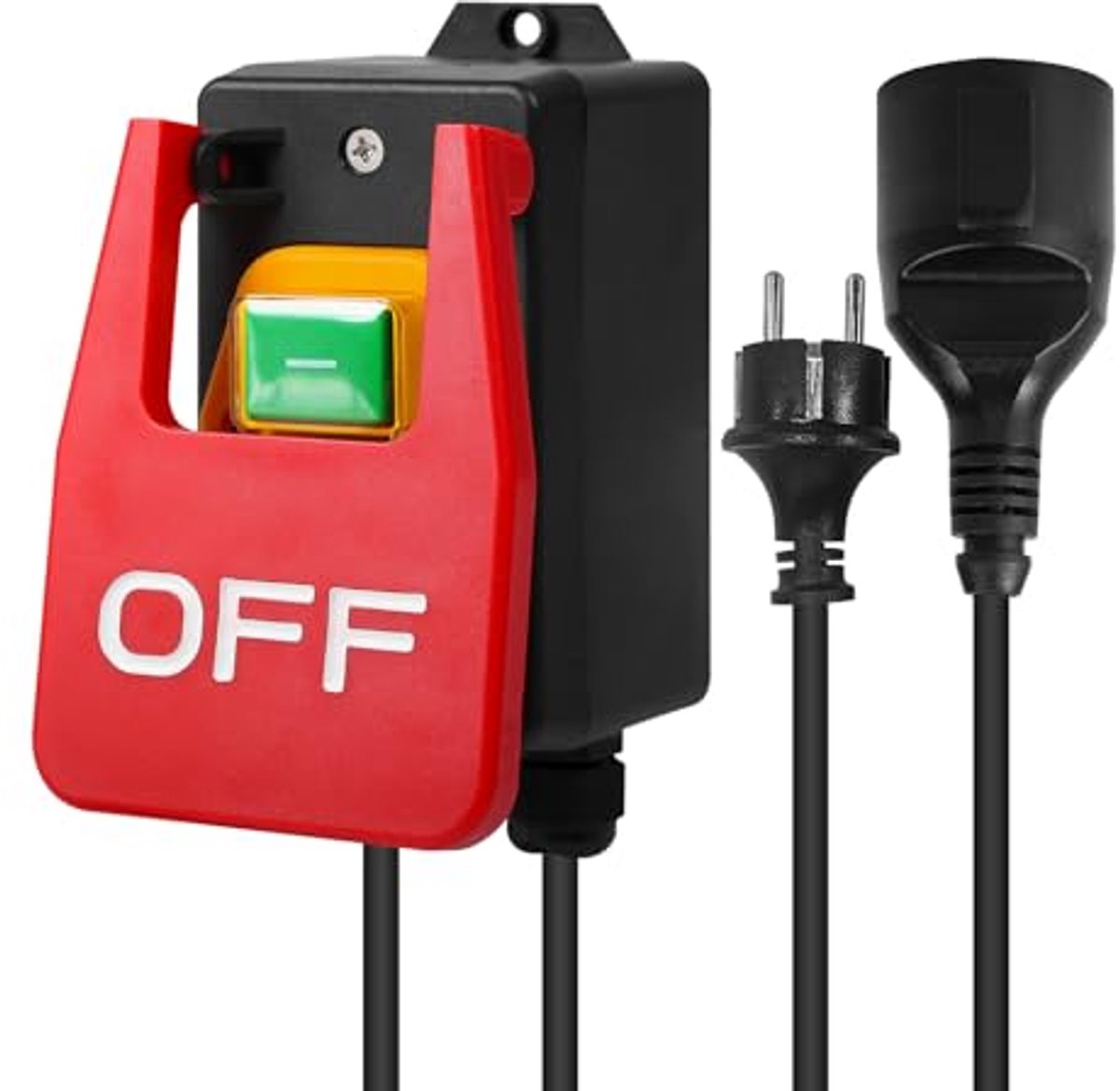 Noodschakelaar 230V met Stopcontact - Veiligheidsmechanisme voor Elektrische Apparaten - 16A