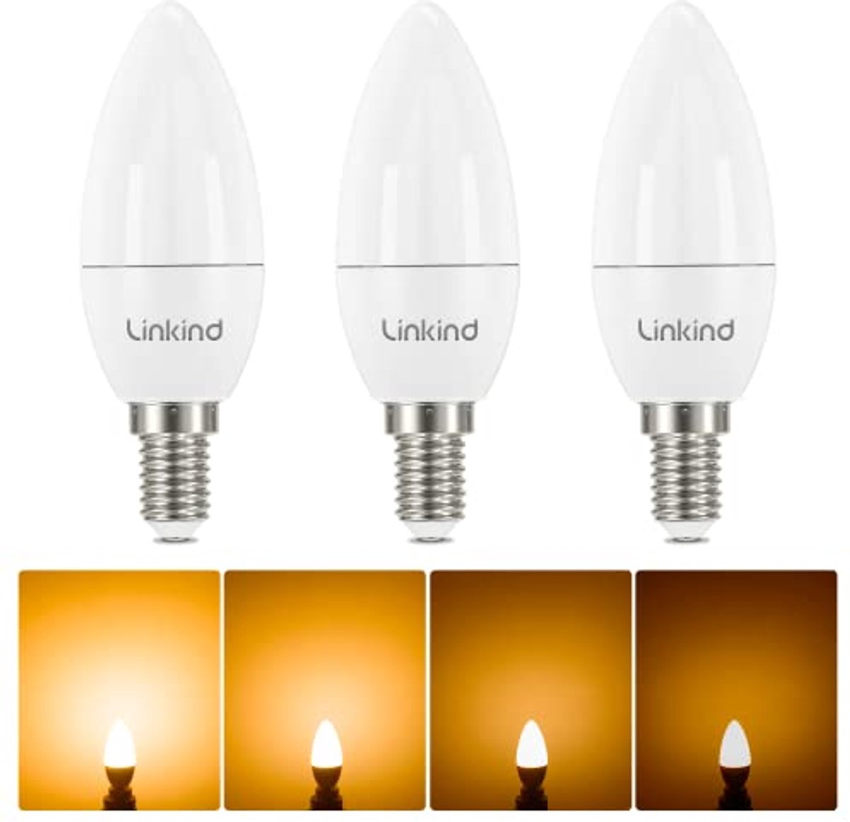 Dimbare E14 LED Kaarslamp 4,2 W Warm Wit - Vervangt 40 Watt