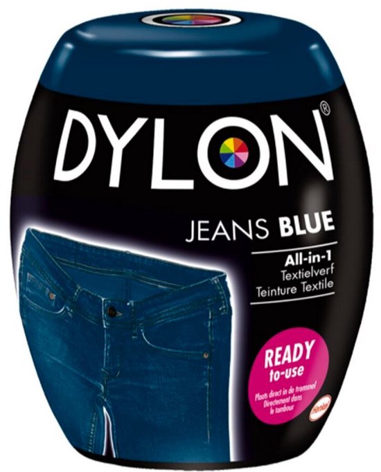 DYLON Fabric dye Pods Jeans Blue - Peinture pour machine à laver - 350g