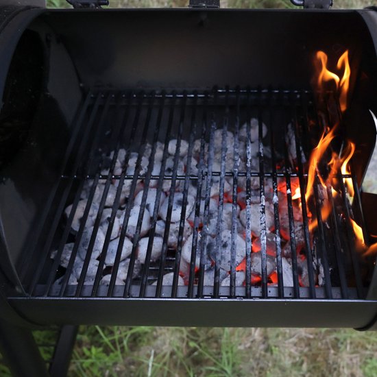 TAINO CHIEF 130 KG rookoven - BBQ grill openhaard rookoven houtskool grill 3,5mm staal — afbeelding 5