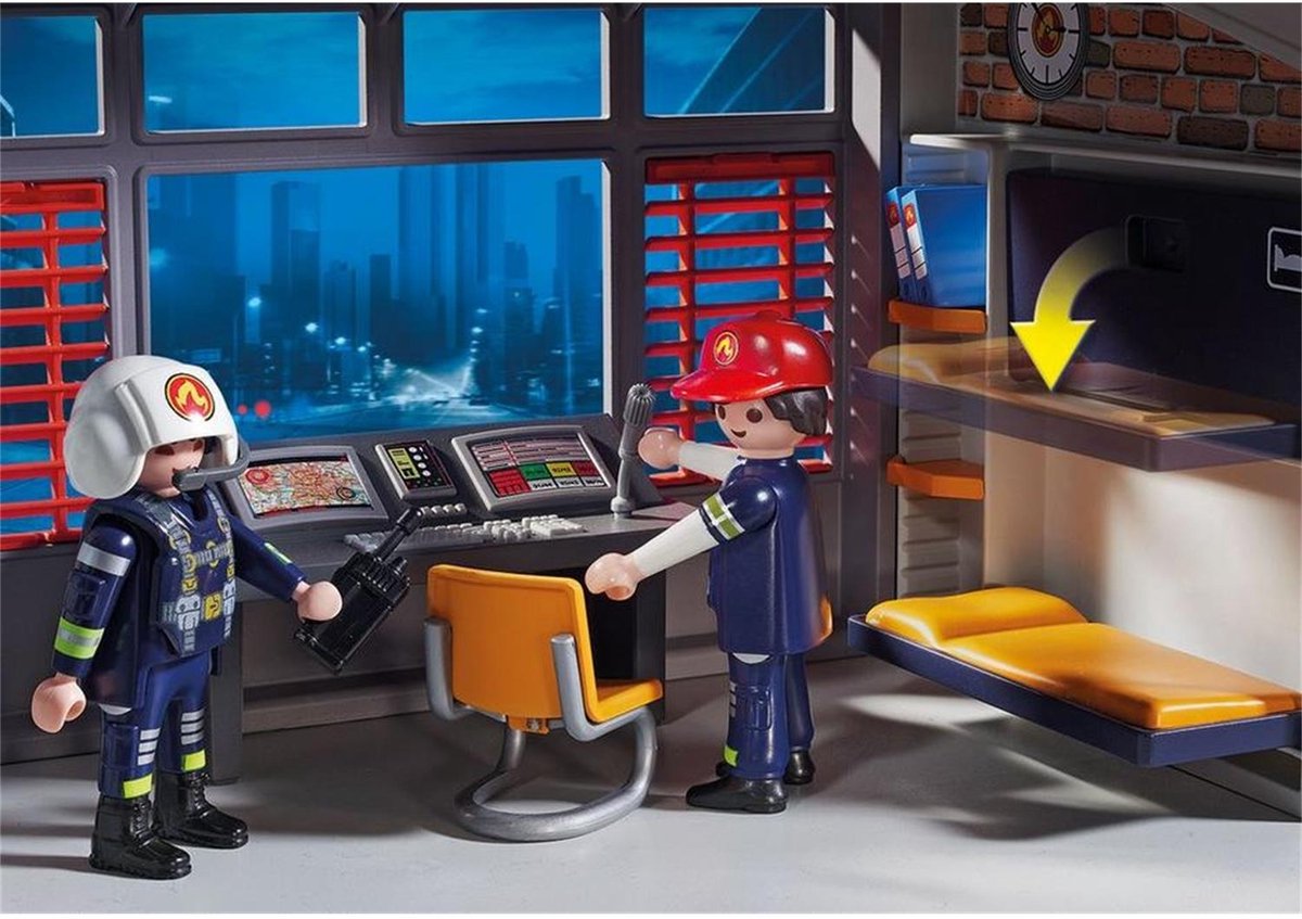 PLAYMOBIL City Action Grote brandweerkazerne met helicopter - 9462 — afbeelding 7