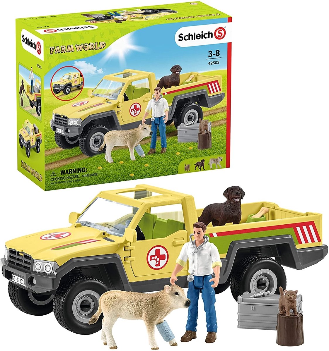 schleich FARM WORLD Speelfigurenset - Dierenartsbezoek op de Boerderij - Kinderspeelgoed voor Jongens en Meisjes - 3 tot 8 jaar - 12 Onderdelen - 42503 — afbeelding 19