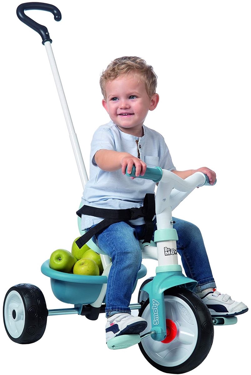 Smoby Be Move Blauw - Driewieler met duwstang