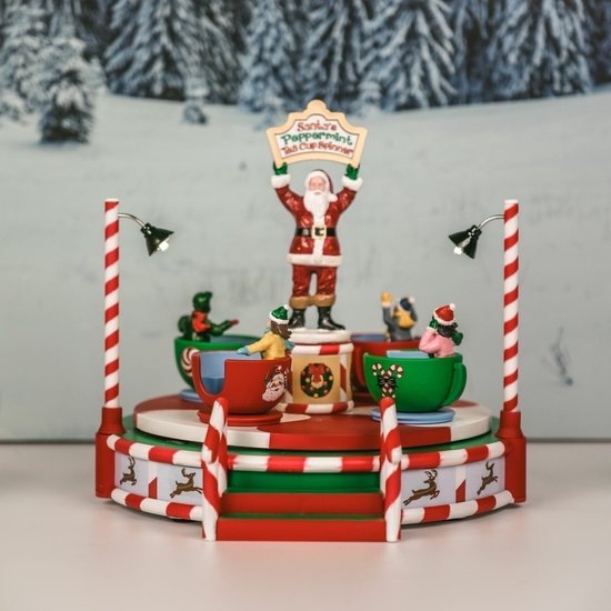 Lemax - Santa's Peppermint Teacup Spinner