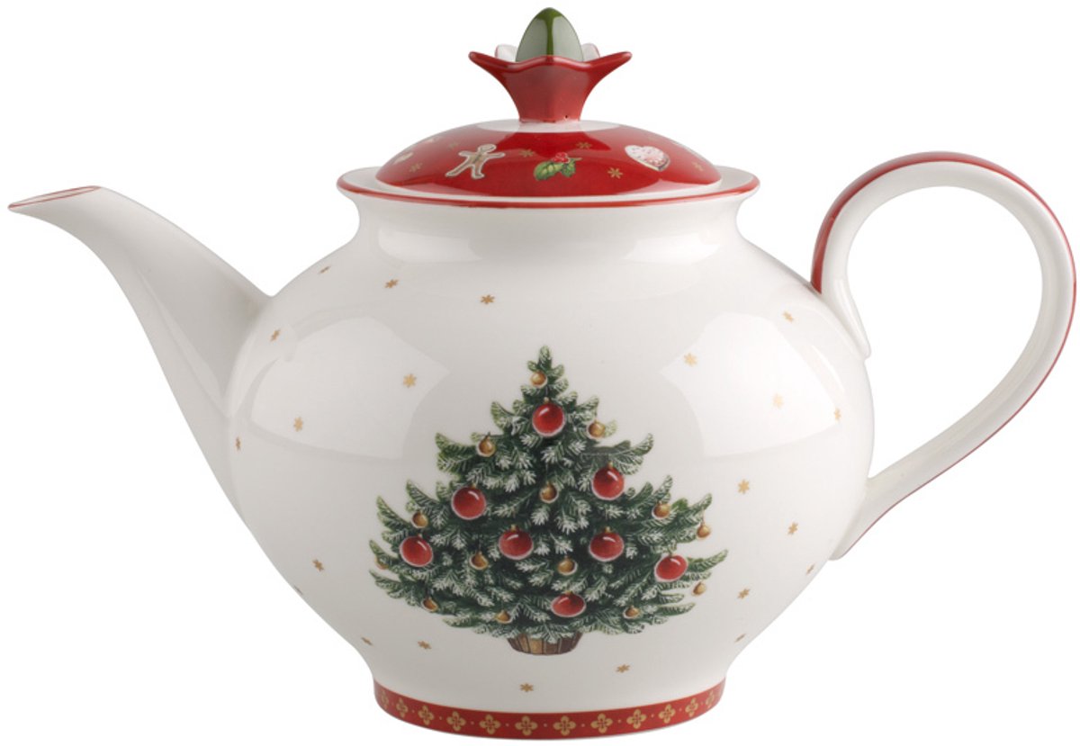 Villeroy & Boch Toy's Delight Thee- en Koffiepot - 1.5 l - Rood/wit