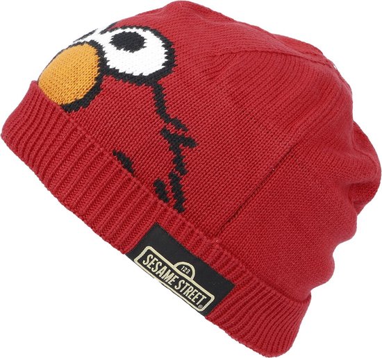 Bonnet unisexe Elmo Sesame Street - rouge - Standard