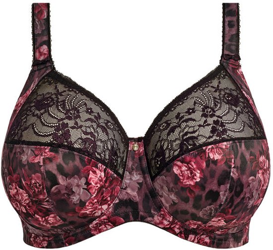 Elomi - BH à armatures Morgan Dark Romance - taille 80I - Zwart/Multicolore