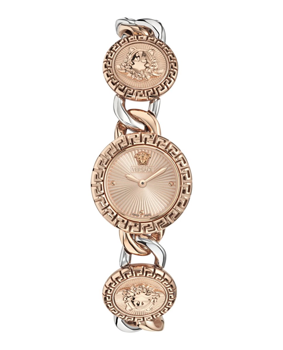 Versace La Greca Stud Icon VE0Q00225 Horloge - Staal - Multi - Ø 28 mm