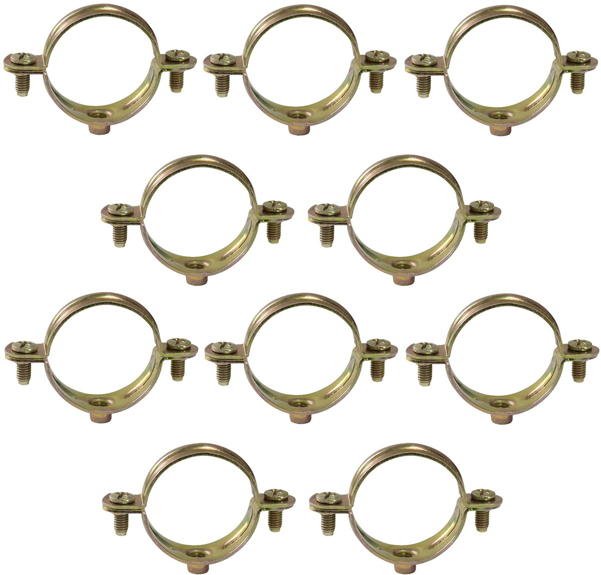 C60434 - Set van 10 klemmen - Ã˜35mm - Stalen bevestiging voor leidingen
