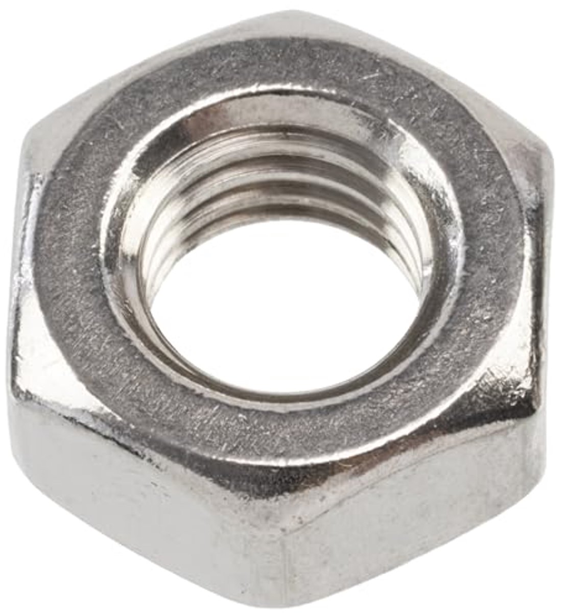 M10x1.5mm Hexagoon Moeren - 25 Stuks - RVS - Zilver