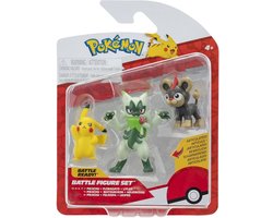 Pokémon - Battle Figure Set 3 Pack: Litleo, Pikachu, Floragato