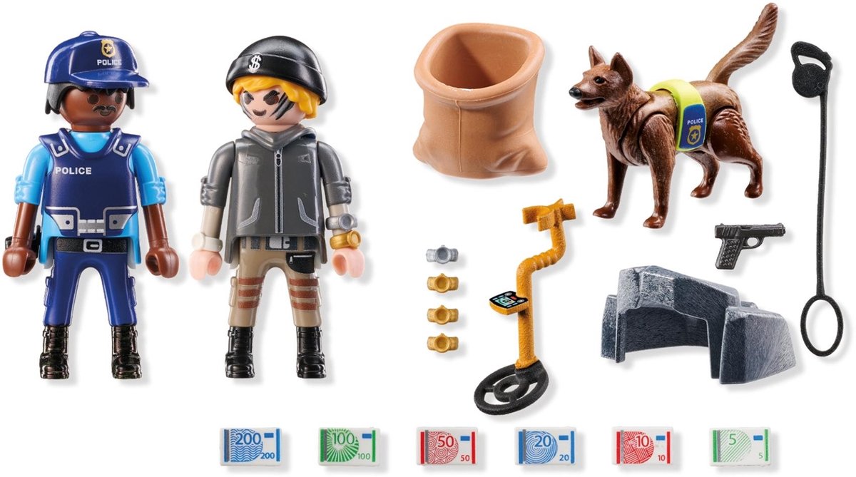 PLAYMOBIL Action Heroes Politiehond met boef 71731 — afbeelding 3