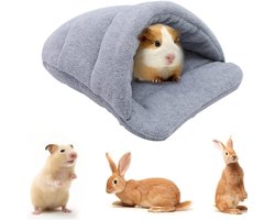 Cavia Huisje - Knus Dierenhol - 38x28 cm Zachte Pluchen Binnenvoering - Ademend Katoen - Voor Kleine Huisdieren