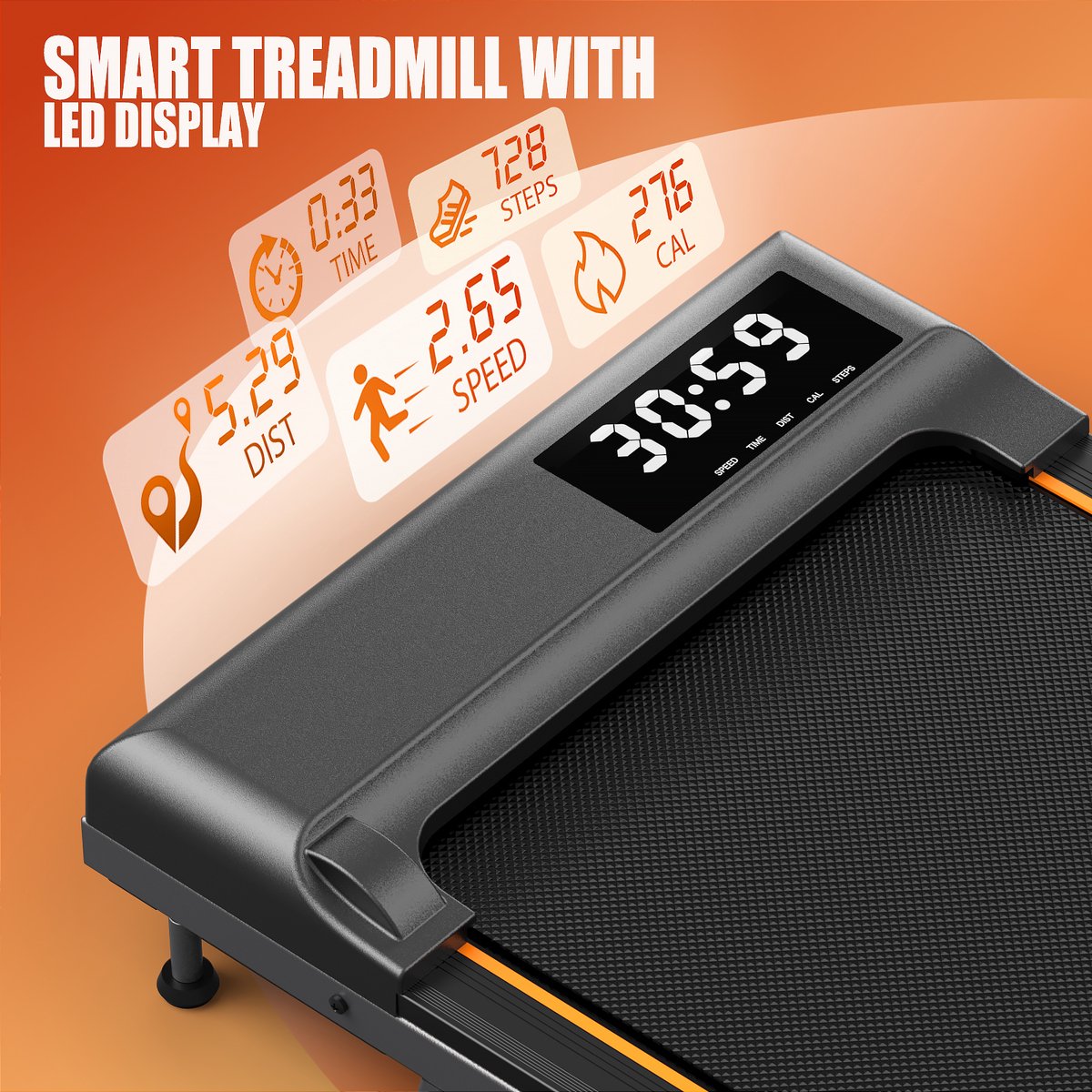 MettleMatic Walking Pad voor thuis - 7% helling - Loopband - afbeelding 3