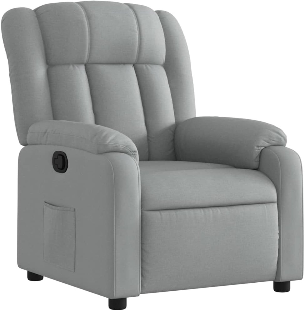 vidaXL Relaxfauteuil - lichtgrijze - stof Lichtgrijs