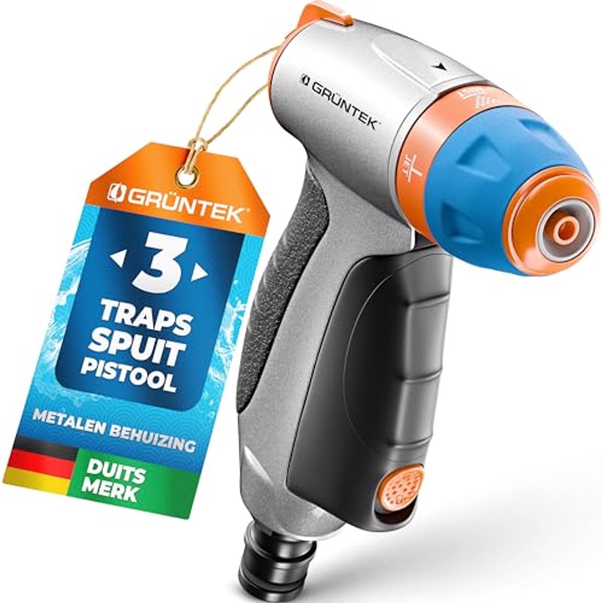 Spuitpistool met 3 Sproeiers - Handsproeier voor Tuin en Auto Onderhoud