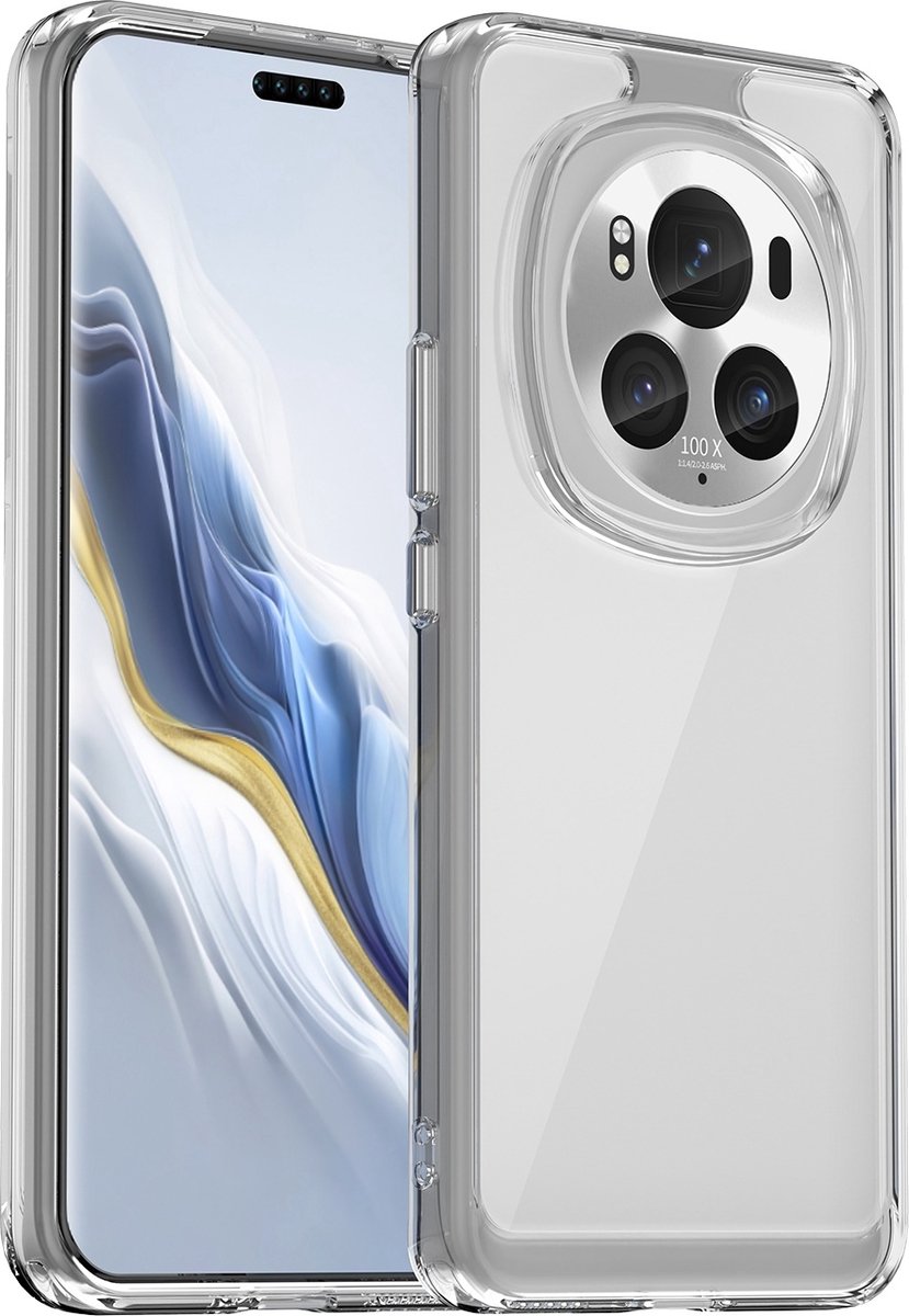 Hoesje geschikt voor HONOR Magic6 Pro - Phonesta Acrylic Hybrid Back Cover - Transparant