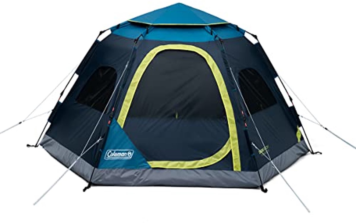 Pop-up Campingtent voor 4 Personen met Eenvoudige Installatie en Donkere Kameroptie