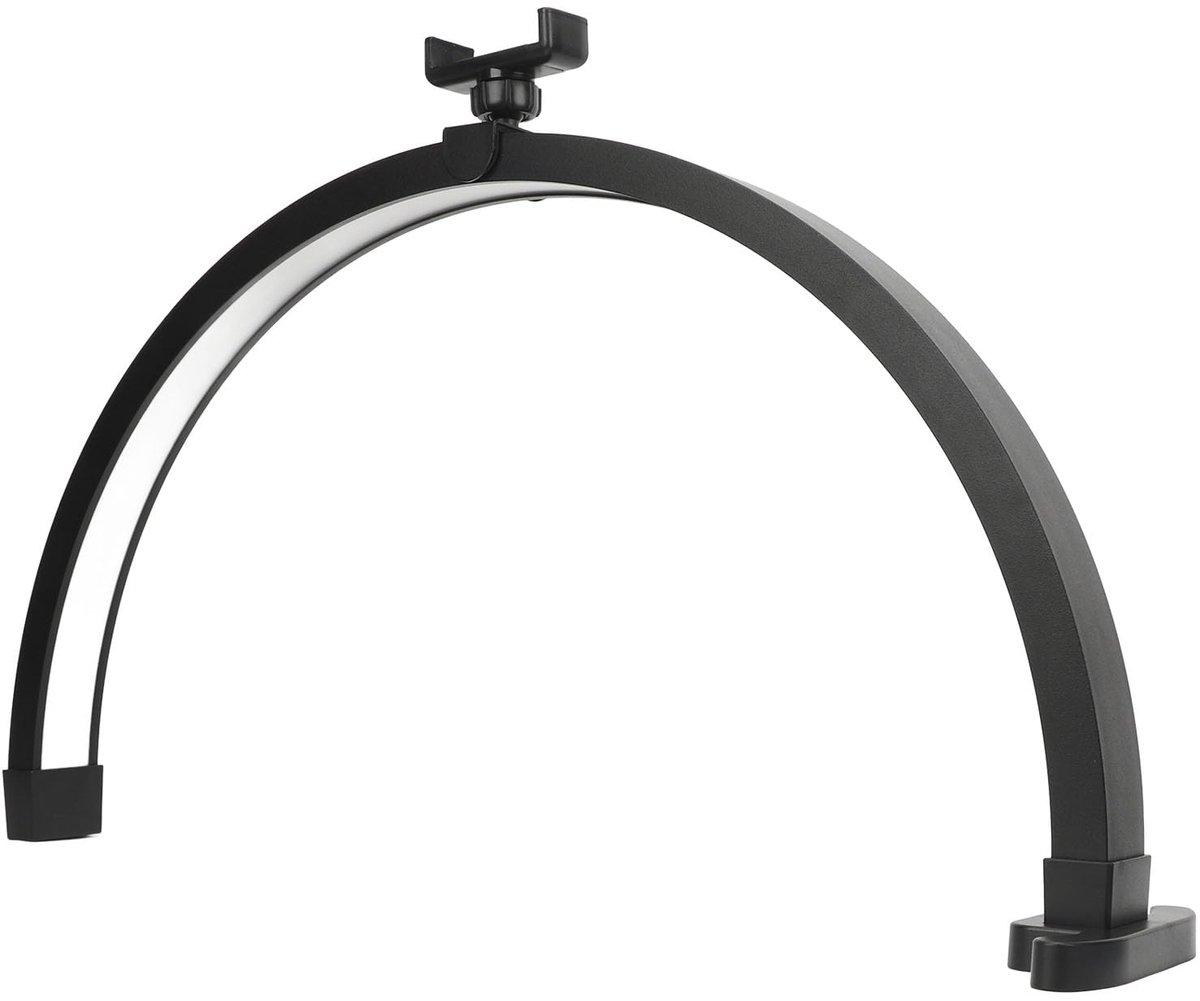 Halve Maan Lamp voor Nageltafel Kromme Maan Tafel Lamp Nageltafel Lamp 20W 1500LM 3200 tot 5600K Dimbare Kromme Maan Nagellamp met Telefoonclip