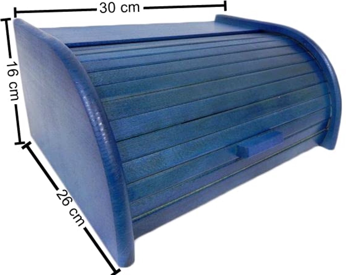 Houten broodtrommel met roldeur of drop-down-deur voor optimale broodbewaring