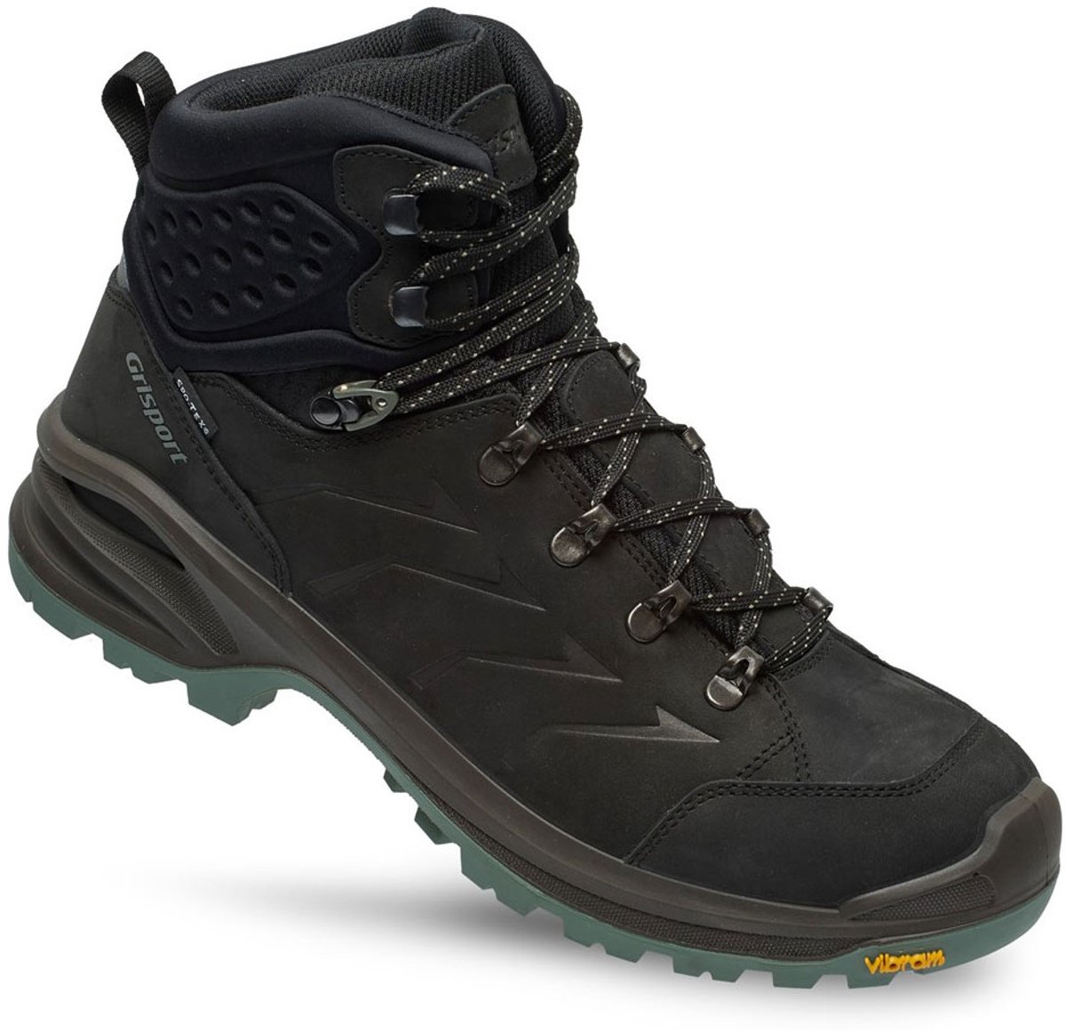 Grisport Terrain Mid Wandelschoen Heren leren mid wandelschoenen Zwart