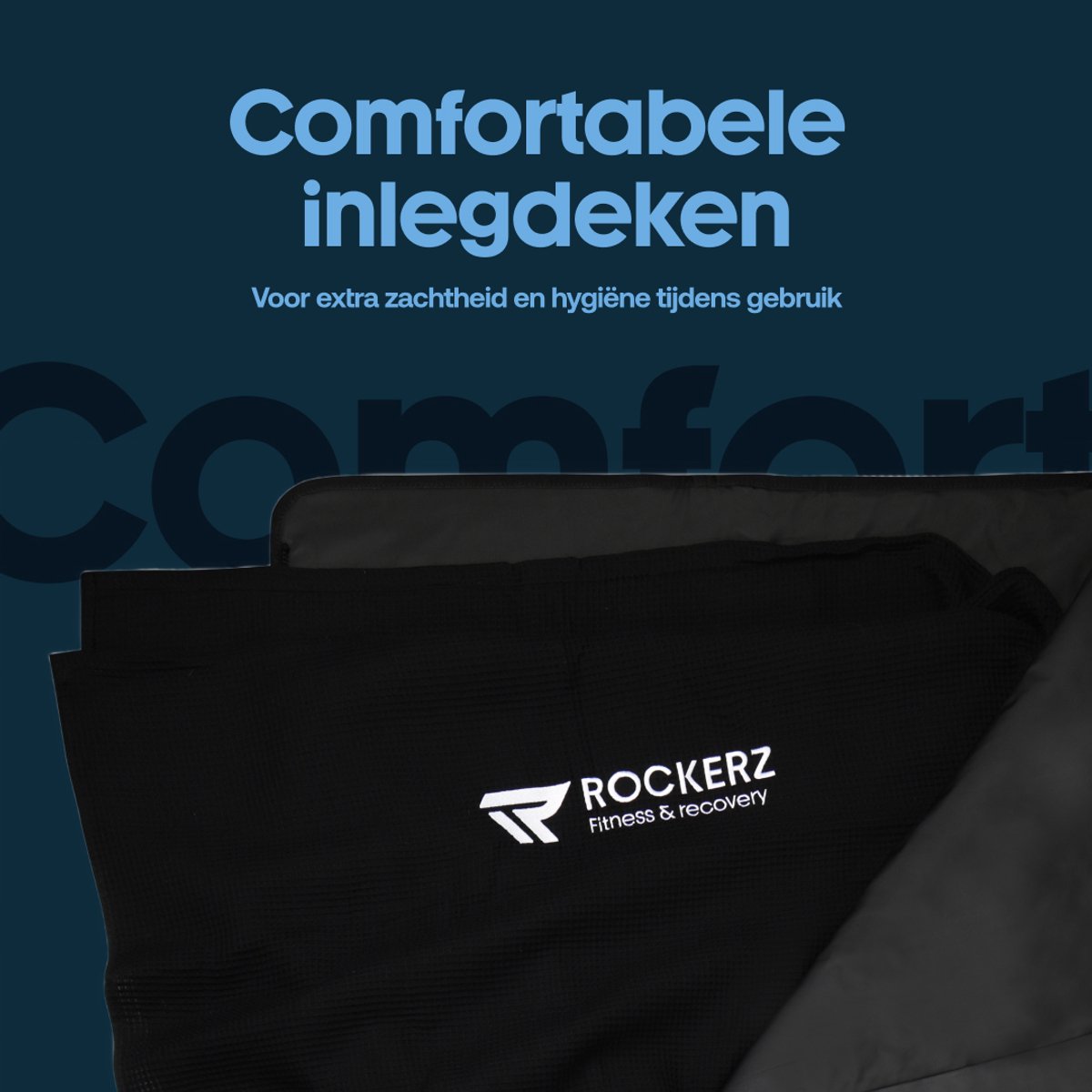 Rockerz Infrarood Saunadeken - Detox-effect - 185cm - Zwart - afbeelding 3