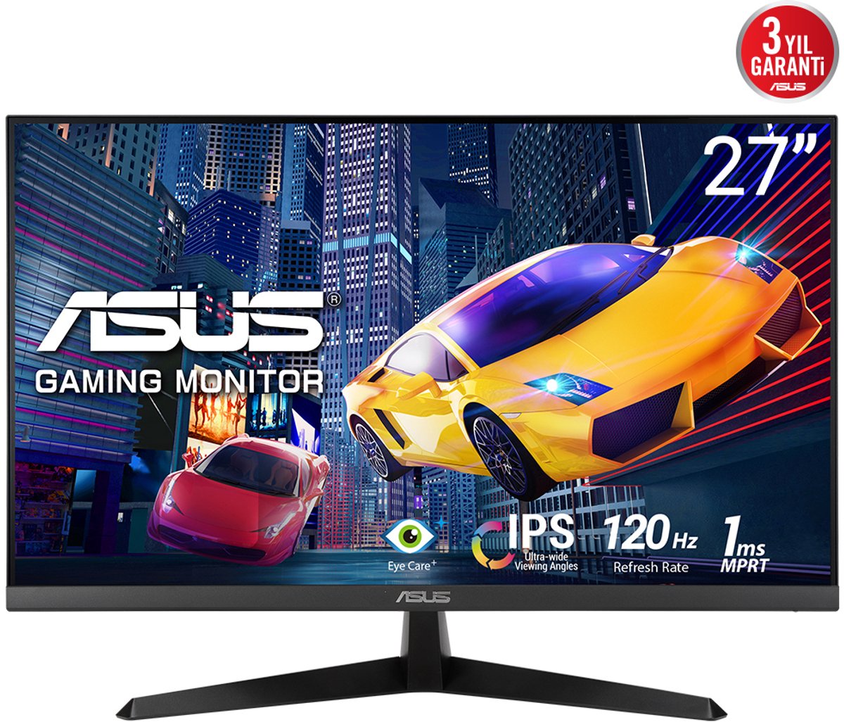 ASUS VY279HGR Eye Care Gaming monitor gaming monitor 120 Hz, VGA, HDMI, Adaptive Sync