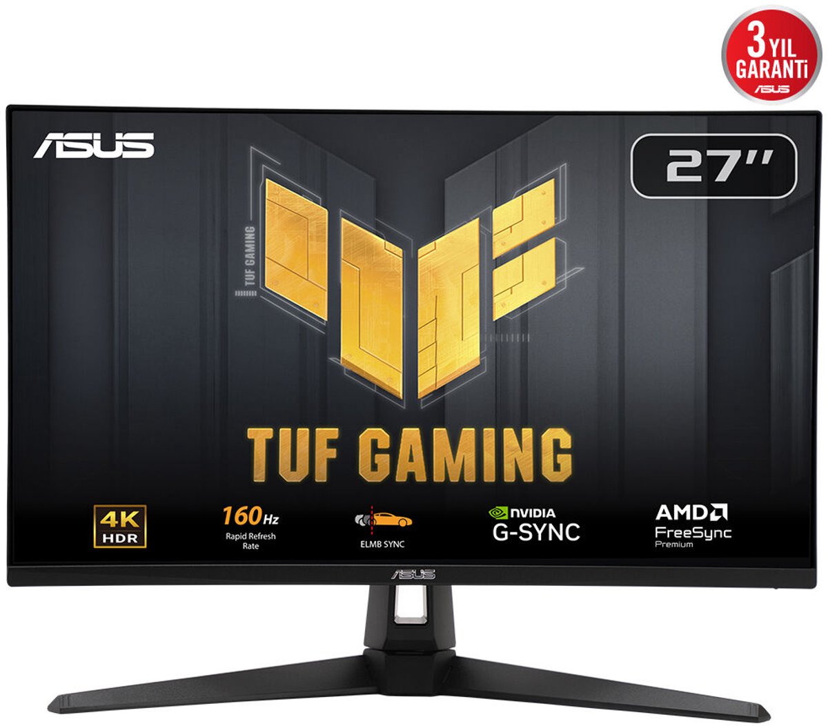 ASUS Gaming VG27UQ1A gaming monitor 2x HDMI, 1x DisplayPort, 160 Hz