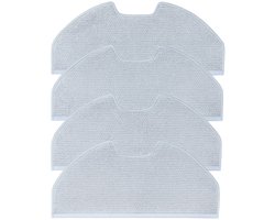 4x Geschikt voor Eufy X8 Pro/ X8 Pro SES Microvezel Dweildoek Pads Reiniging Set