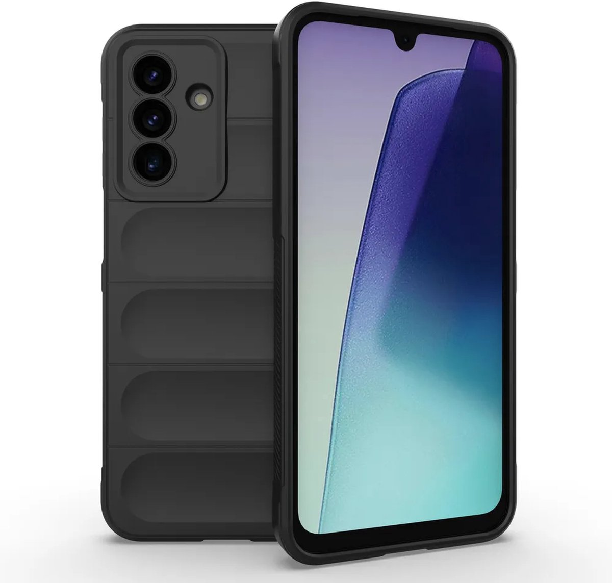 MobyDefend Hoesje - Geschikt voor Samsung Galaxy A17 - TPU Gripcase - Zwart