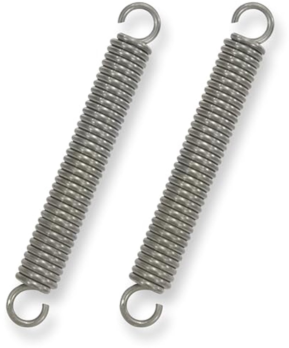 Verlengveren met haken - roestvrij staal - 2 mm draaddiameter - 12 kg trekkracht - 90 mm lengte - 2 stuks