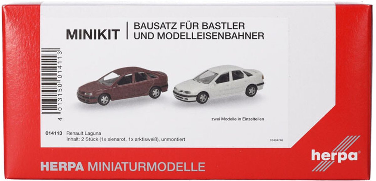 Renault Laguna, Rood / Wit (Minikit 2 St.)