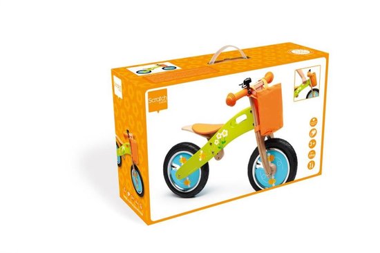 Scratch Loopfiets Hout Bloemetjes en bijtjes van Scratch — afbeelding 2