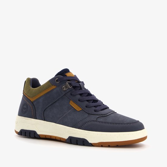 Baskets montantes homme Blue Box bleu cognac - Taille 43 - Semelle amovible