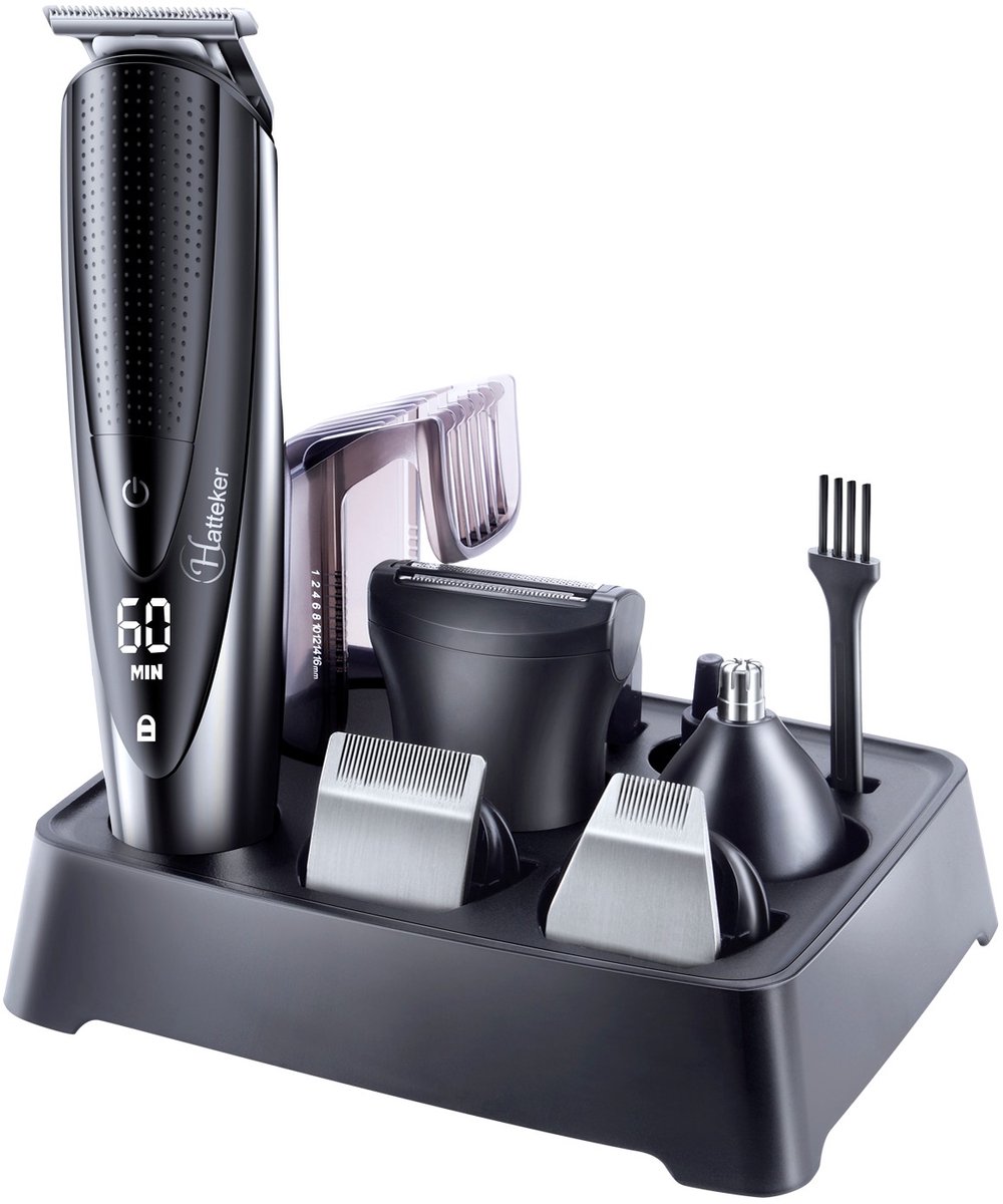 Tondeuse Hatteker 5-en-1 - Barbe, Cheveux, Corps, Imperméable, Neuve