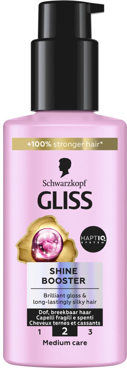 Gliss Leave-In Conditioner Shine Booster - 3 x 100 ml - Voordeelverpakking